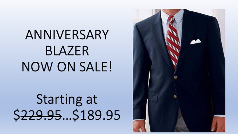 Anniversary blazer
